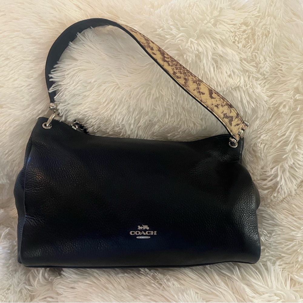 Coach Black Leather Women's Bag